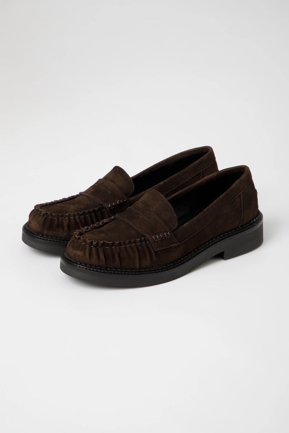 Mocassino in camoscio T.Moro con fondo leggero - Costanza