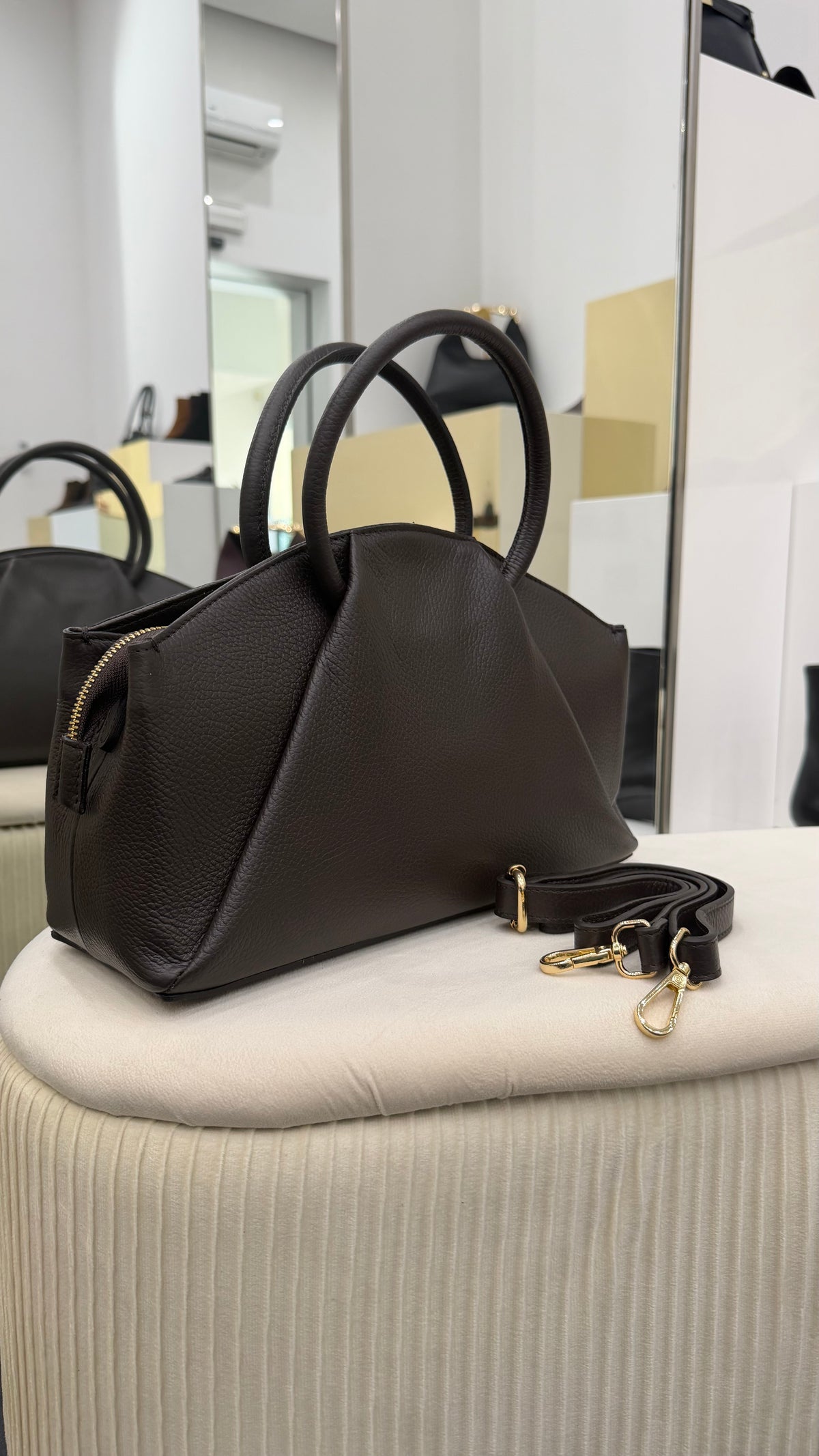 Borsa a mano in pelle T.Moro
