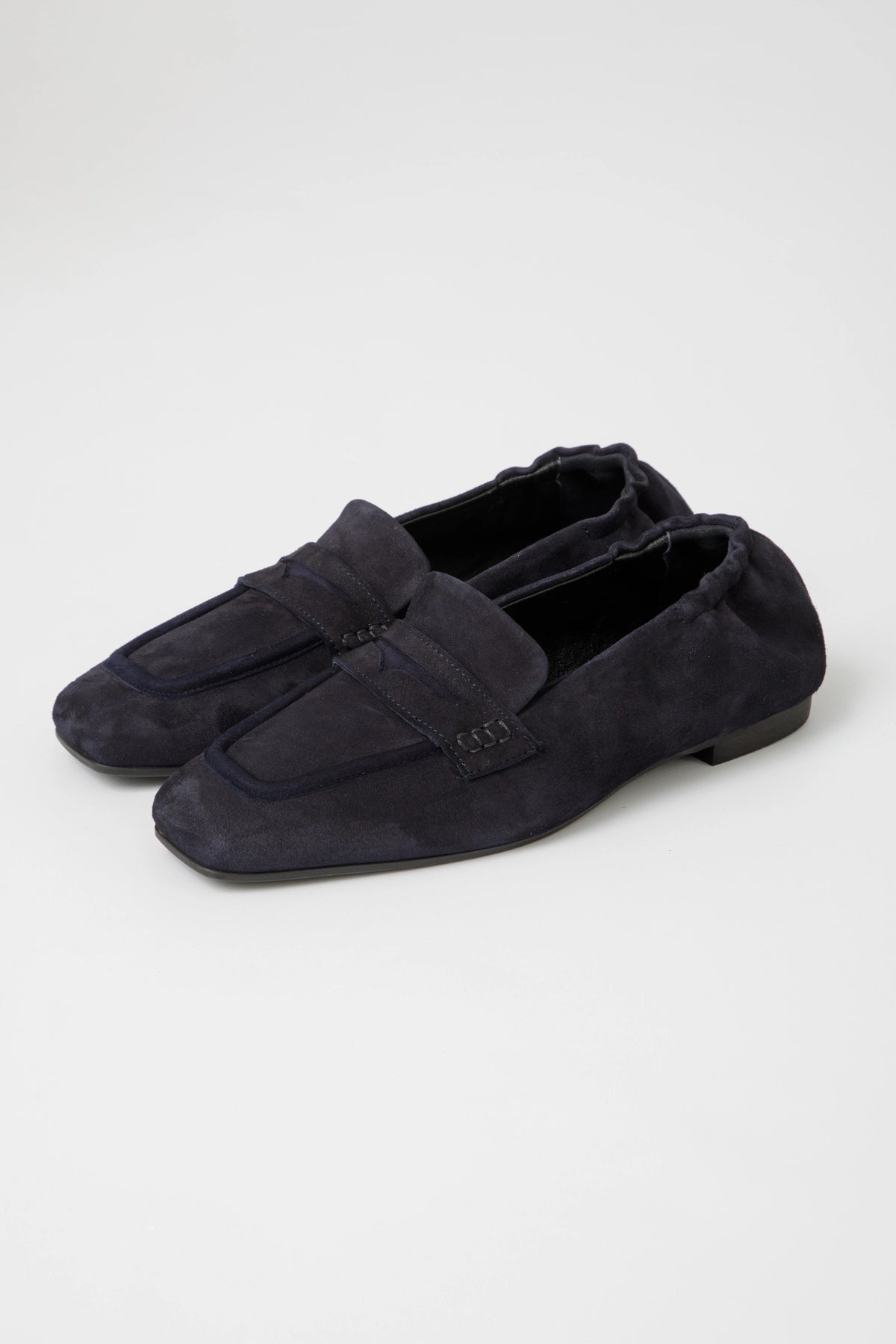 Mocassino donna in camoscio blu - Camilla
