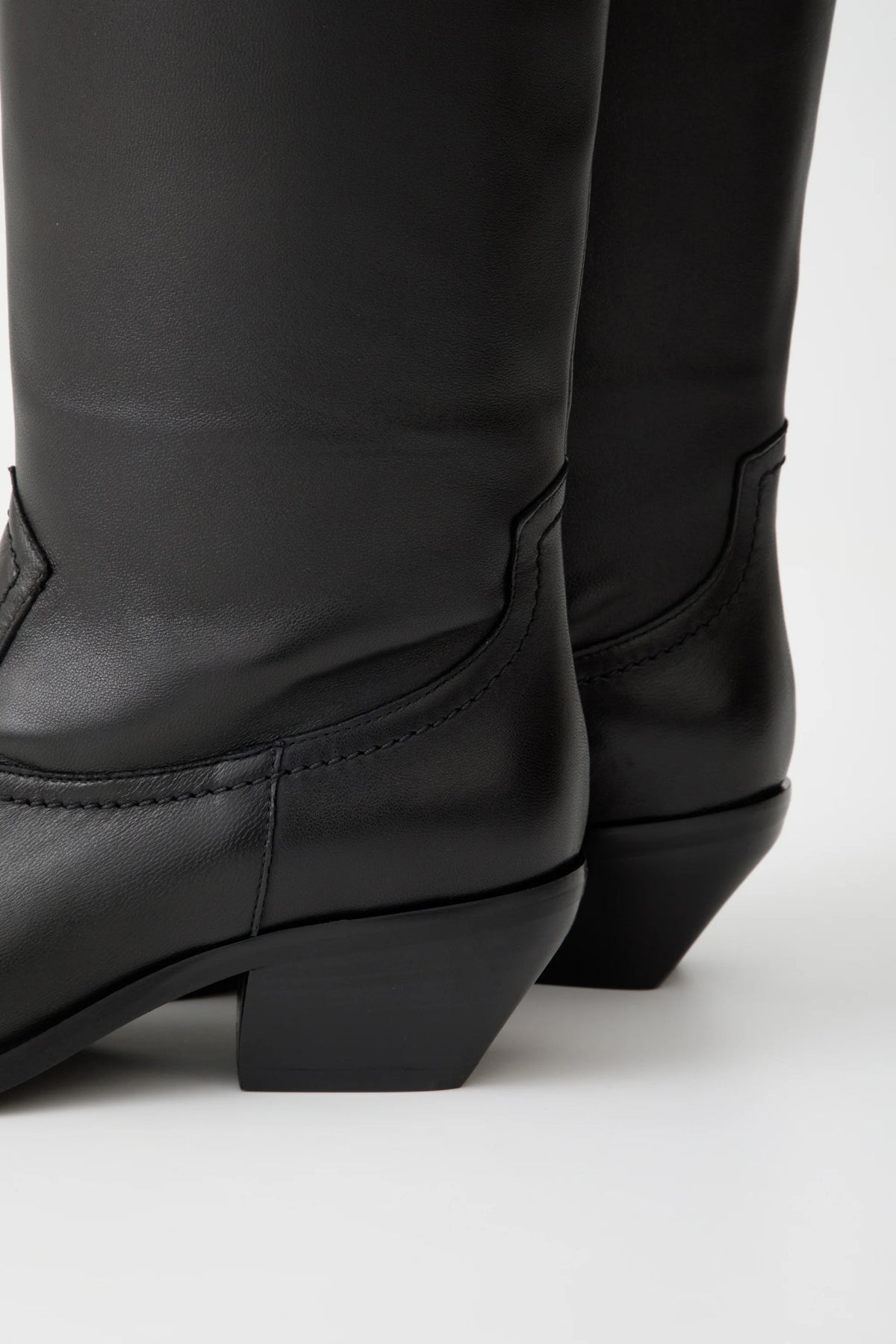 Stivale texano  in vitello nero - Althea