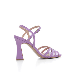 
                  
                    Load image into Gallery viewer, Natalie sandal with leather sculpture heel in wisteria leather
                  
                
