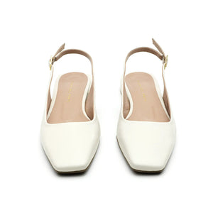 
                  
                    Load image into Gallery viewer, Emma sling back ballet flat with square toe in butter leather
                  
                