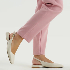 
                  
                    Load image into Gallery viewer, Emma sling back ballet flat with square toe in butter leather
                  
                